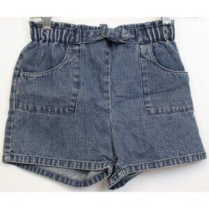 NEW 2006 Gymboree Garden Bloom Denim Shorts sz 12 Paperback Waist Bow Pockets